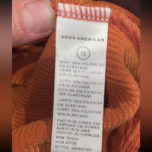 GOOD AMERICAN ALWAYS FITS ONE-PIECE SWIMSUIT — *Cinnamon color* - Picture 4 of 10